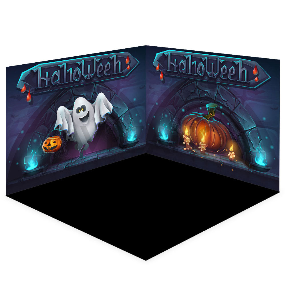 Avezano Halloween Cave Ghostn Photography Backdrop Room Set-AVEZANO
